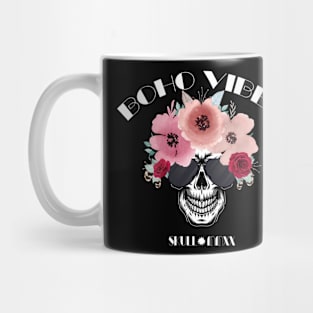 Vintage inspired skull with sunglasses Mug